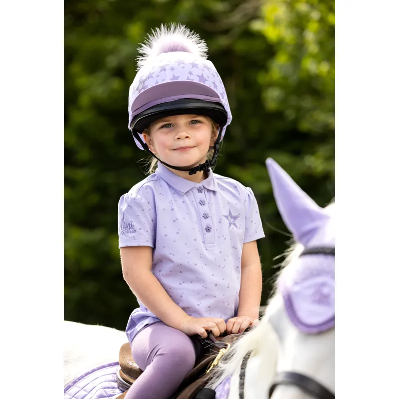 Mini LeMieux Polo Shirt - Wisteria-3